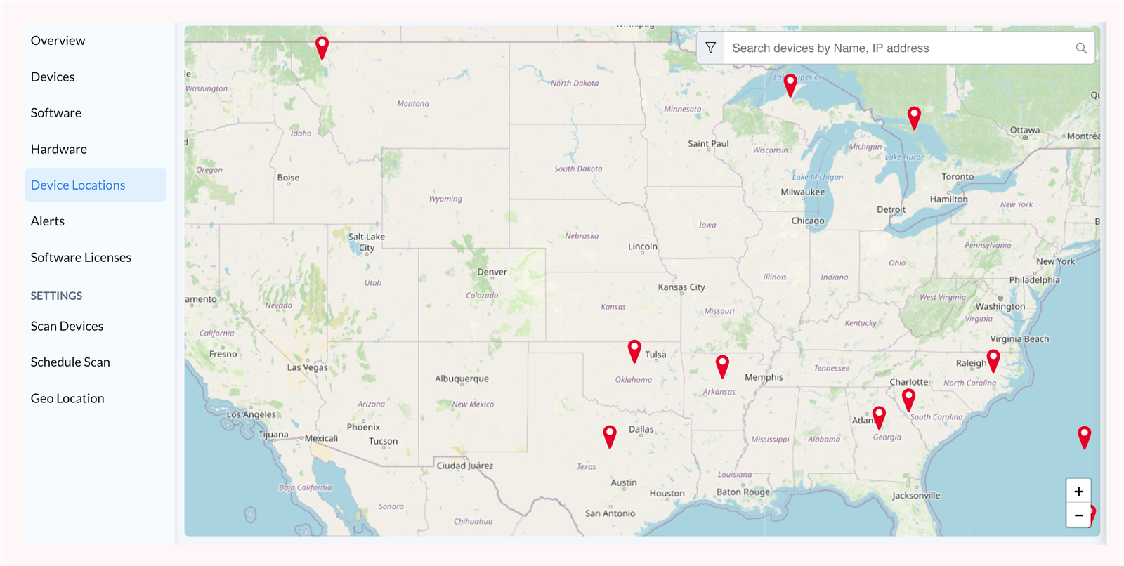 Device Geo Locations
